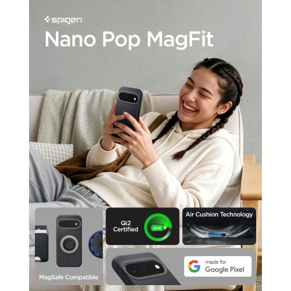 Θήκη Google Pixel 11 Spigen Nano Pop MagFit MagSafe Black Sesame (ACS11445) - Image 8