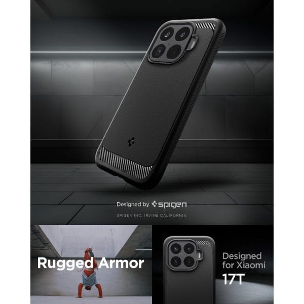 Θήκη Xiaomi 17T Spigen Rugged Armor Matte Black (ACS11870) - Image 6