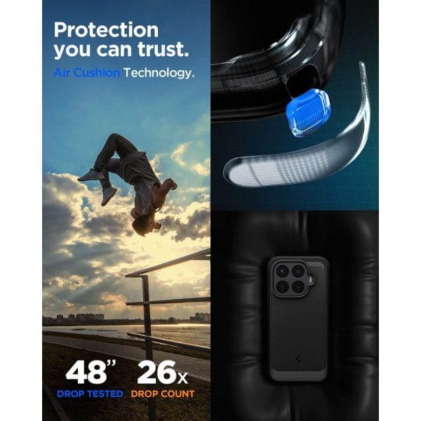 Θήκη Xiaomi 17T Pro Spigen Rugged Armor Matte Black (ACS11869) - Image 7