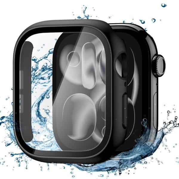 Θήκη Apple Watch 10 / 11 (46mm) Spigen Thin Fit 360 με Τζάμι Προστασίας 9H Black (ACS11409) - Image 4
