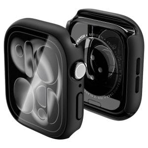 Θήκη Apple Watch 10 / 11 46mm Spigen Thin Fit 360 με Τζάμι Προστασίας 9H Black ACS11409