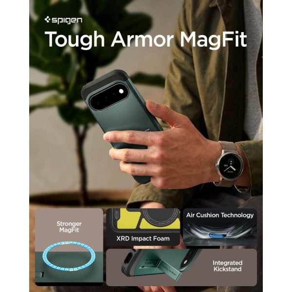 Θήκη Google Pixel 11 Spigen Tough Armor AI MagFit MagSafe Abyss Green (ACS11854) - Image 9