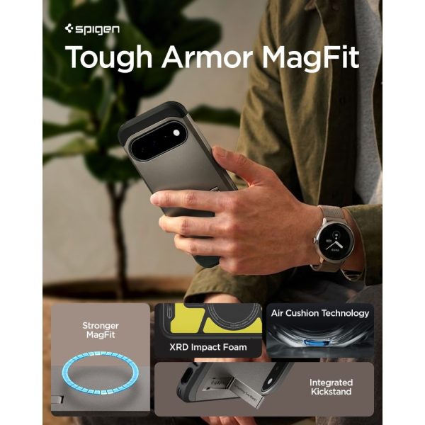 Θήκη Google Pixel 11 Spigen Tough Armor AI MagFit MagSafe Gunmetal (ACS11855) - Image 10