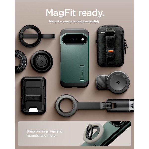 Θήκη Google Pixel 11 Pro Spigen Tough Armor AI MagFit MagSafe Abyss Green (ACS11859) - Image 13