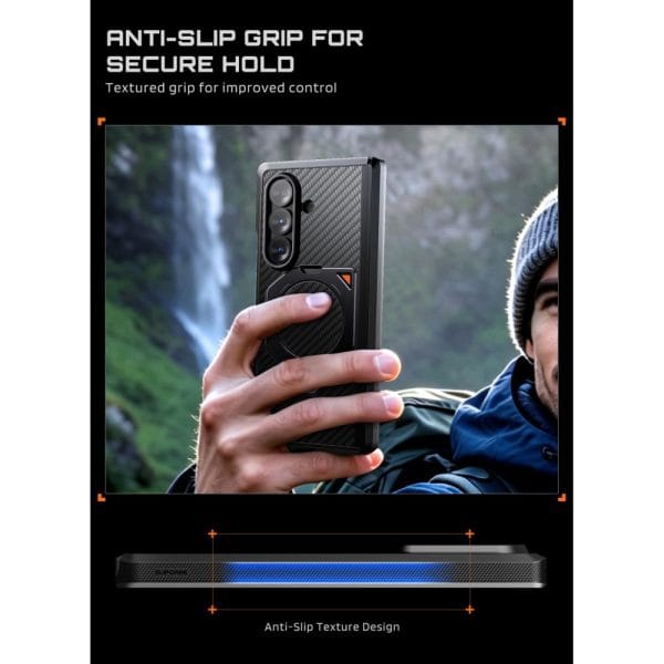 Θήκη Samsung Galaxy Z Fold 8 Ultra / Z Fold 7 Supcase UB Aero MagSafe 2-Set Aramid Black - Image 9