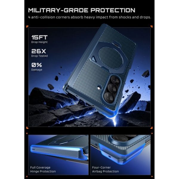 Θήκη Samsung Galaxy Z Fold 8 Ultra / Z Fold 7 Supcase UB Aero MagSafe 2-Set Aramid Blue - Image 5