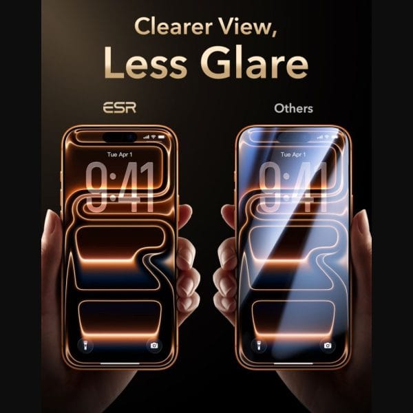 Τζάμι Προστασίας iPhone 17 Pro / 18 Pro ESR UltraFit Armorite Pro Tempered Glass Black - Image 4