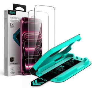 Τζάμι Προστασίας iPhone 17 Pro / 18 Pro ESR UltraFit Armorite Tempered Glass 2-Pack Black