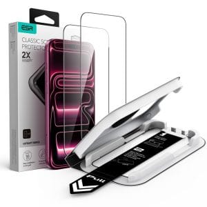 Τζάμι Προστασίας iPhone 17 Pro / 18 Pro ESR UltraFit Classic Tempered Glass 2-Pack Black