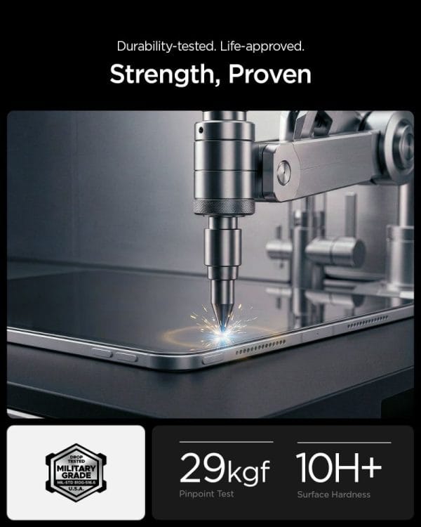 Αντιχαρακτικό Γυαλί iPad Air 11 M2 / M3 / M4 2024–2026 Spigen ALM Glas.tR T Clear (AGL11701) - Image 8