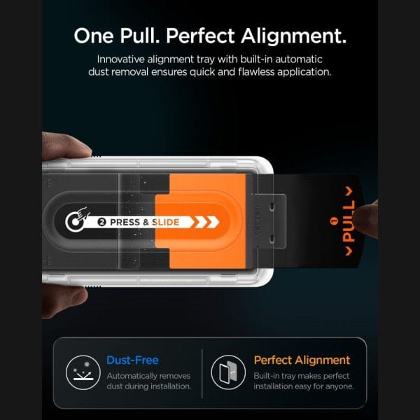 Τζάμι Προστασίας Privacy Samsung Galaxy Z Fold 7 / Z Fold 8 Ultra Spigen Glas.tR EZ Fit Pro HD 2-Pack (AGL12250) - Image 14