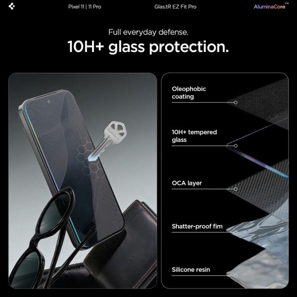 Τζάμι Προστασίας Google Pixel 11 / 11 Pro Spigen GLAS.tR EZ Fit Pro 2-Pack Clear (AGL11480) - Image 8