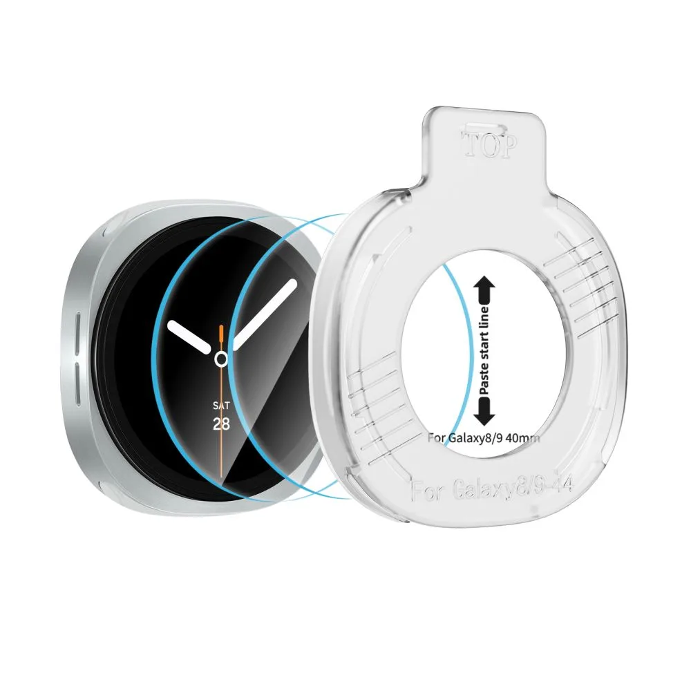 Τζάμι Προστασίας Samsung Galaxy Watch 8 / 9 (40mm) Tech-Protect Easy Set+ 2-Pack Clear - Image 3