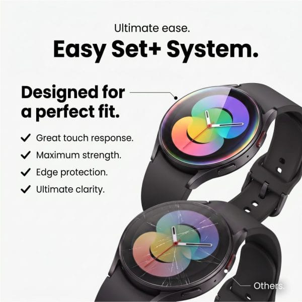 Τζάμι Προστασίας Samsung Galaxy Watch 8 / 9 (44mm) Tech-Protect Easy Set+ 2-Pack Clear - Image 7