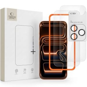 Τζάμι Προστασίας Οθόνης και Κάμερας iPhone 18 Pro Tech-Protect Easy Set+ 3-Pack Clear