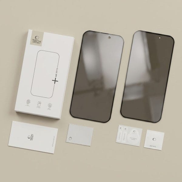 Τζάμι Προστασίας Privacy iPhone 18 Pro Tech-Protect Glass SPY+ 2-Pack - Image 11