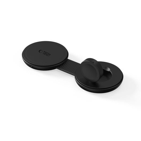 Ασύρματος Φορτιστής 2 σε 1 Tech-Protect A55 MagSafe Qi2.2 25W για iPhone / Apple Watch Black - Image 4