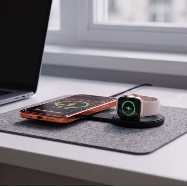 Ασύρματος Φορτιστής 2 σε 1 Tech-Protect A55 MagSafe Qi2.2 25W για iPhone / Apple Watch Black - Image 7