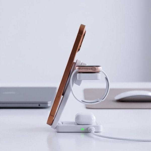 Ασύρματος Φορτιστής 3 σε 1 Tech-Protect A56 MagSafe Qi2.2 25W για iPhone / Apple Watch / AirPods White - Image 8