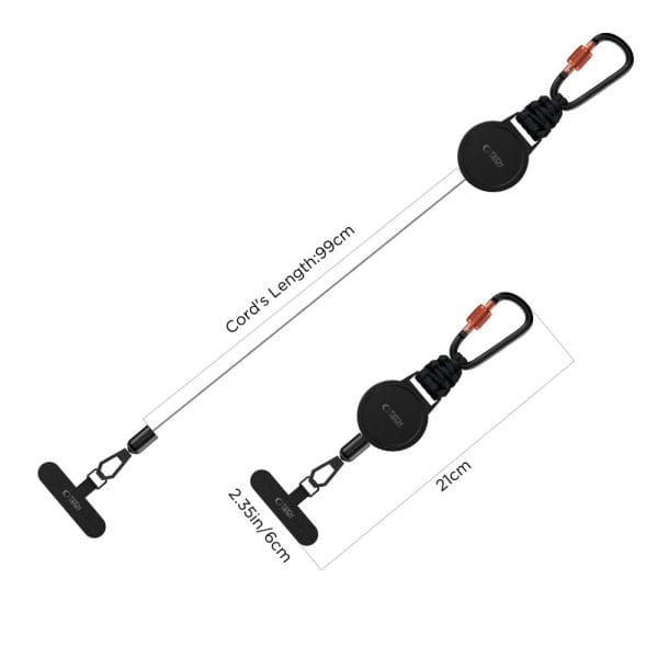 Αντικλεπτικό Λουράκι Κινητού Tech-Protect ATH04 UrbanLoop 99cm Black/Orange - Image 4