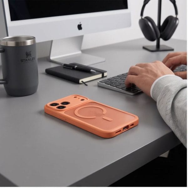 Θήκη iPhone 17 Pro / 18 Pro Tech-Protect BasicMag MagSafe Matte Cosmic Orange - Image 5