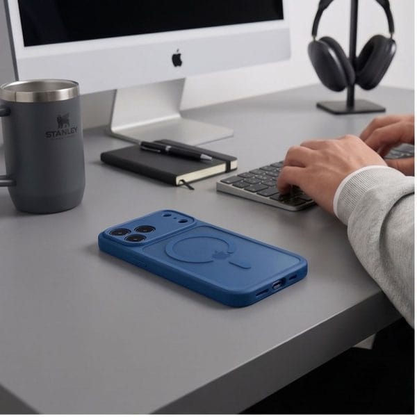 Θήκη iPhone 17 Pro / 18 Pro Tech-Protect BasicMag MagSafe Matte Deep Blue - Image 6