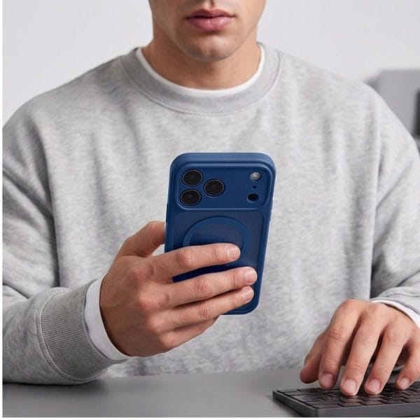 Θήκη iPhone 17 Pro / 18 Pro Tech-Protect BasicMag MagSafe Matte Deep Blue - Image 7