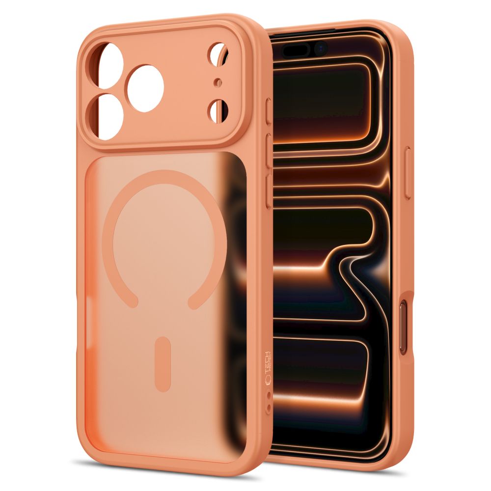 Θήκη iPhone 17 Pro Max / 18 Pro Max Tech-Protect BasicMag MagSafe Matte Cosmic Orange - Image 2