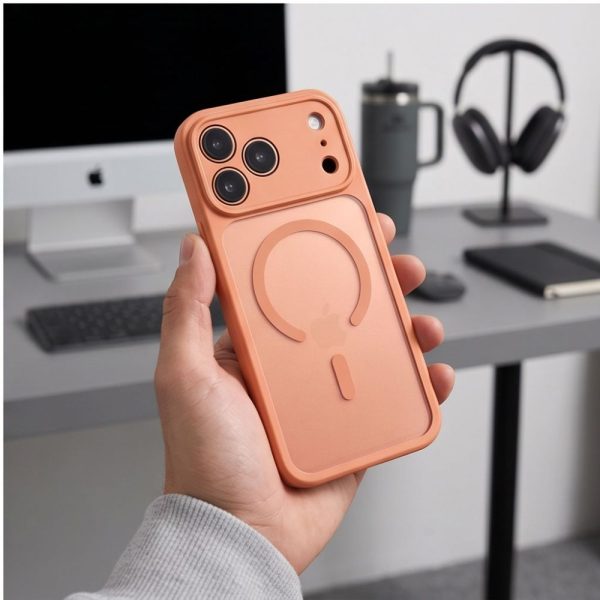 Θήκη iPhone 17 Pro Max / 18 Pro Max Tech-Protect BasicMag MagSafe Matte Cosmic Orange - Image 8