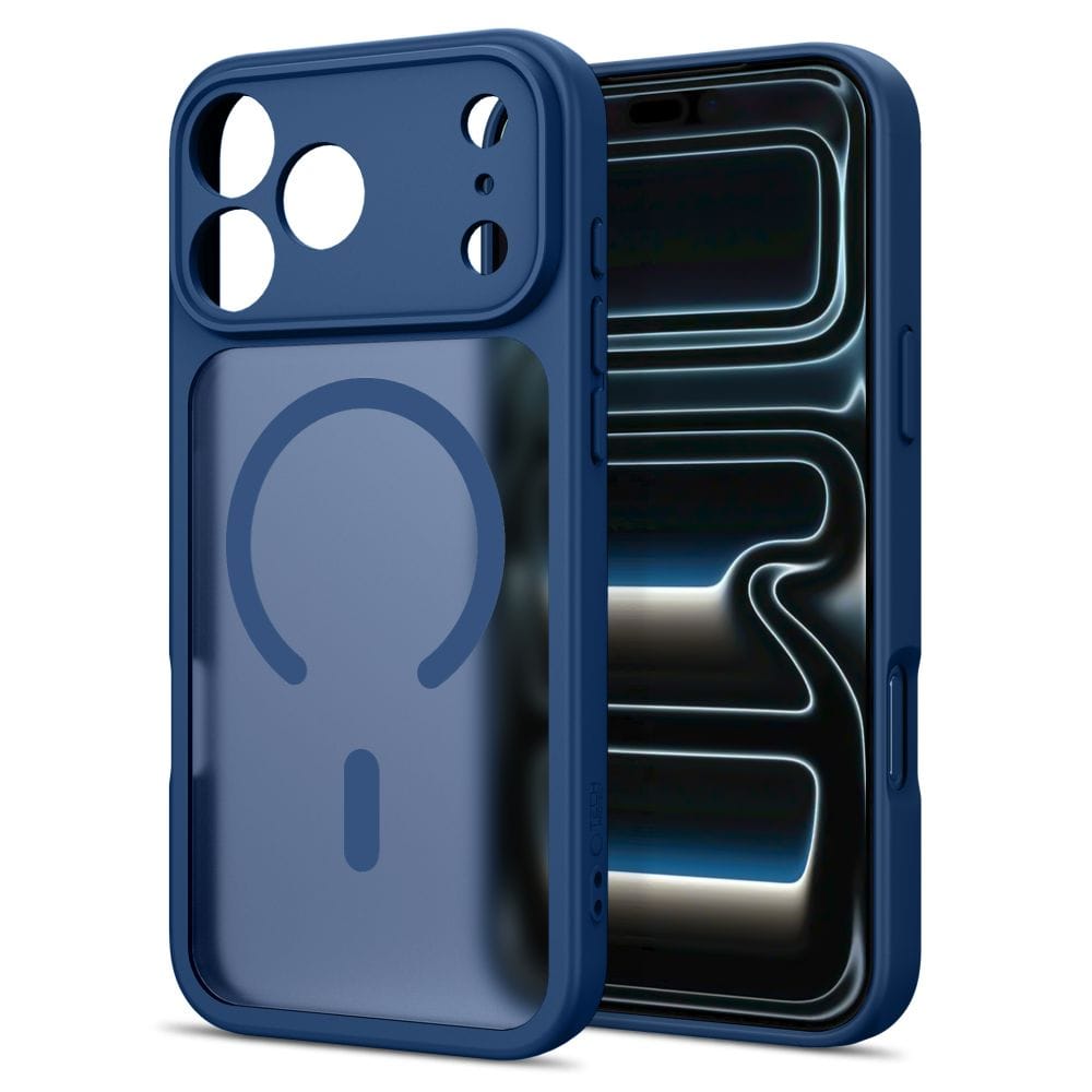 Θήκη iPhone 17 Pro Max / 18 Pro Max Tech-Protect BasicMag MagSafe Matte Deep Blue - Image 2
