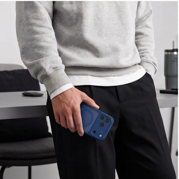 Θήκη iPhone 17 Pro Max / 18 Pro Max Tech-Protect BasicMag MagSafe Matte Deep Blue - Image 7