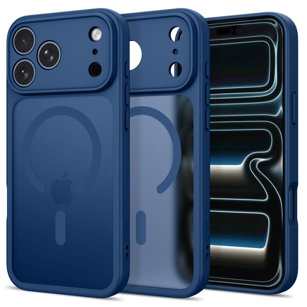 Θήκη iPhone 17 Pro Max / 18 Pro Max Tech-Protect BasicMag MagSafe Matte Deep Blue