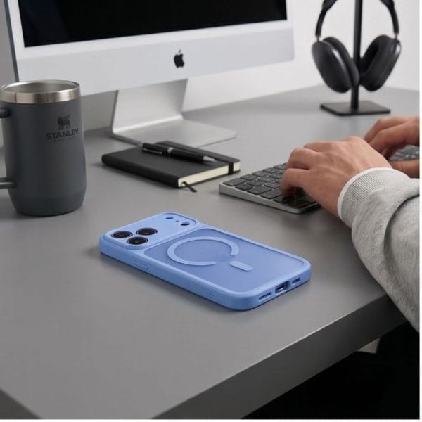 Θήκη iPhone 17 Pro Max / 18 Pro Max Tech-Protect BasicMag MagSafe Matte Light Blue - Image 6
