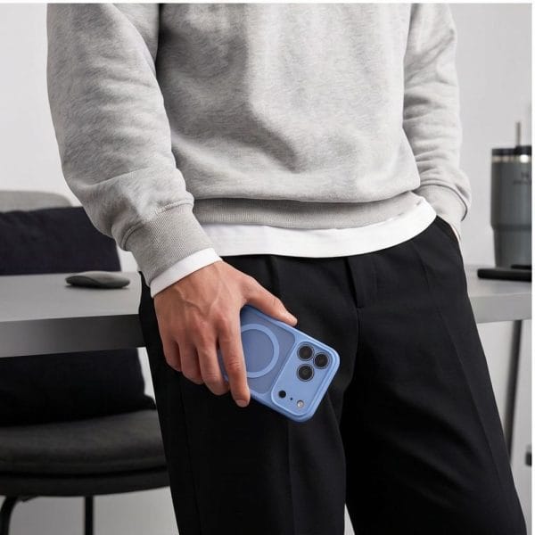 Θήκη iPhone 17 Pro Max / 18 Pro Max Tech-Protect BasicMag MagSafe Matte Light Blue - Image 8