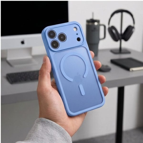 Θήκη iPhone 17 Pro Max / 18 Pro Max Tech-Protect BasicMag MagSafe Matte Light Blue - Image 9