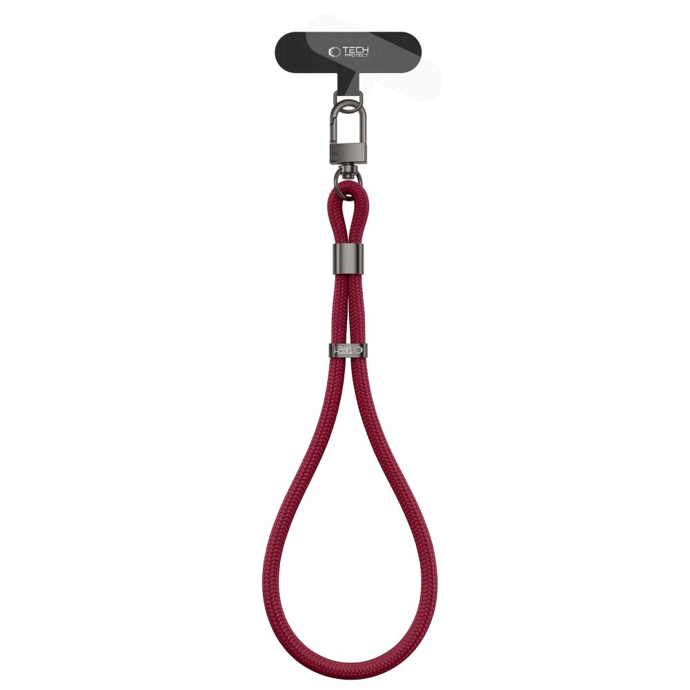 Λουράκι Καρπού Κινητού Tech-Protect C11S Rope Wrist Strap 21,5cm Burgundy Wine - Image 2