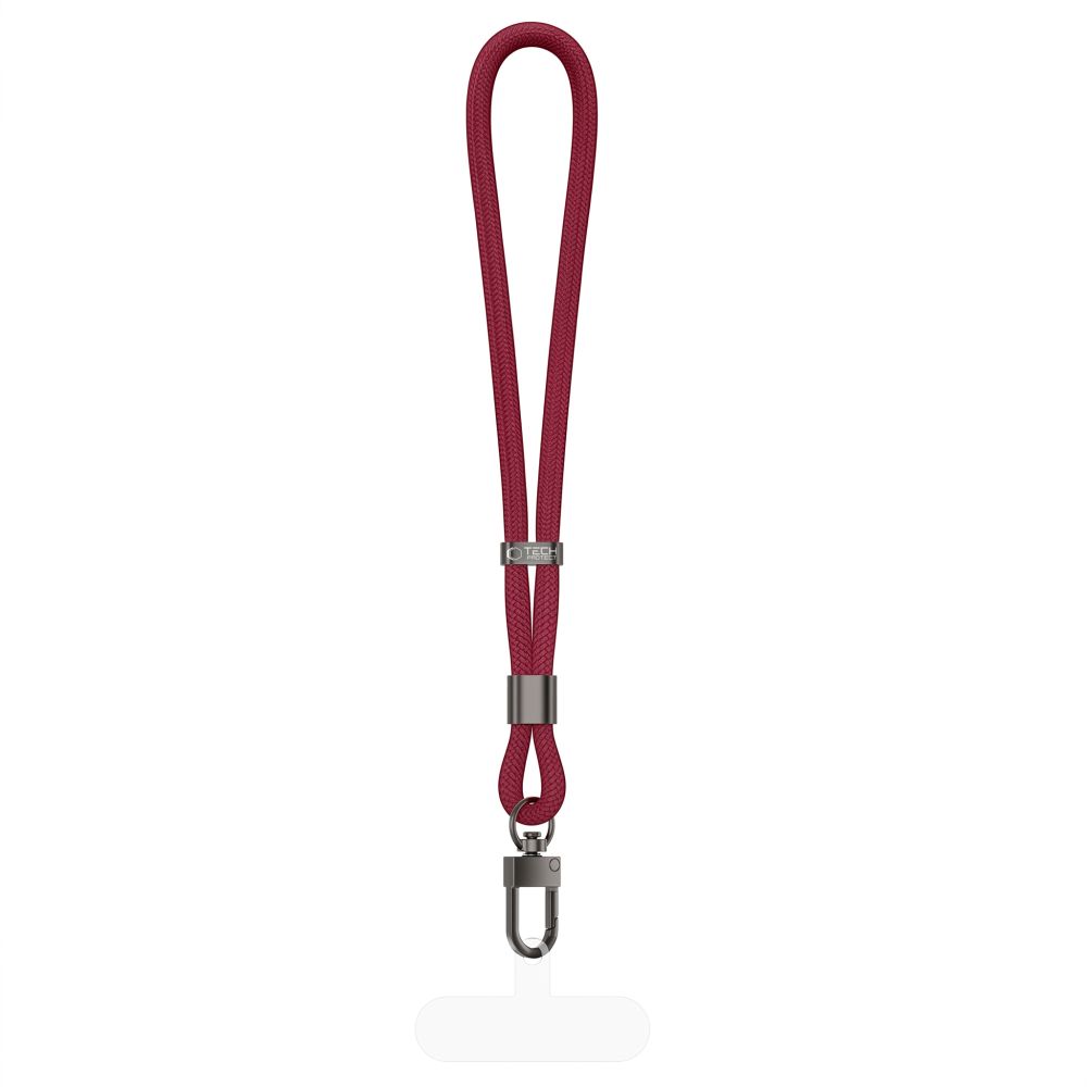 Λουράκι Καρπού Κινητού Tech-Protect C11S Rope Wrist Strap 21,5cm Burgundy Wine - Image 3