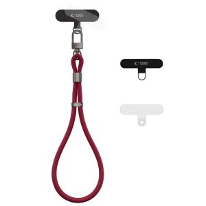 Λουράκι Καρπού Κινητού Tech-Protect C11S Rope Wrist Strap Burgundy Wine