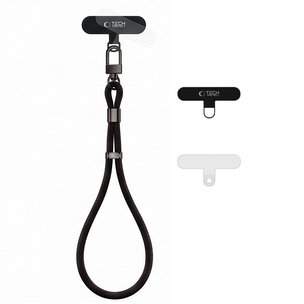 Λουράκι Καρπού Κινητού Tech-Protect C11S Rope Wrist Strap Obsidian Black