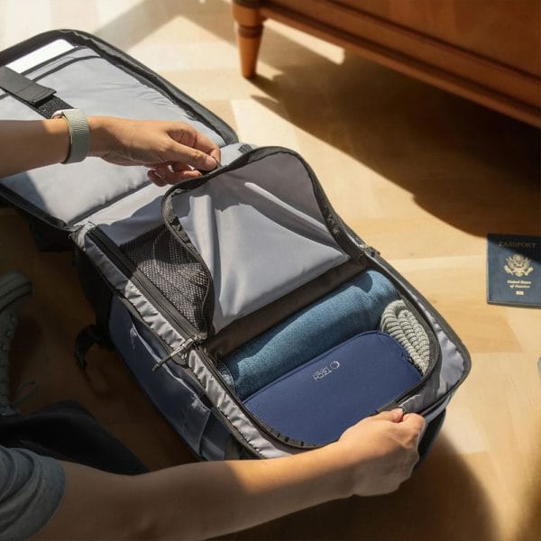 Σακίδιο Χειραποσκευής Ryanair & Wizz Air 40x30x20 24L Tech-Protect Defender S70 Laptop 16" Urban Grey - Image 8