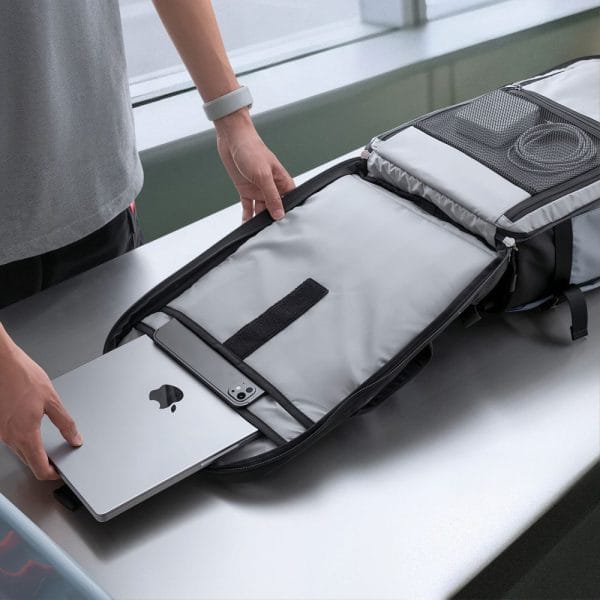Σακίδιο Χειραποσκευής Ryanair & Wizz Air 40x30x20 24L Tech-Protect Defender S70 Laptop 16" Urban Grey - Image 10