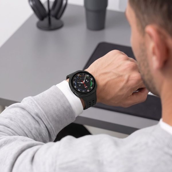 Θήκες με Τζάμι Προστασίας Samsung Galaxy Watch 8 / 9 (40mm) Tech-Protect Defense 2-Pack Matte Black & Clear - Image 11