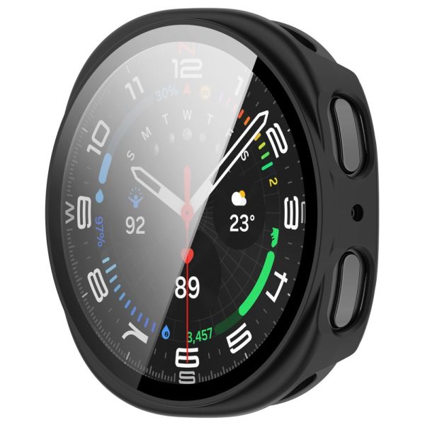 Θήκες με Τζάμι Προστασίας Samsung Galaxy Watch 8 / 9 (40mm) Tech-Protect Defense 2-Pack Matte Black & Clear - Image 4