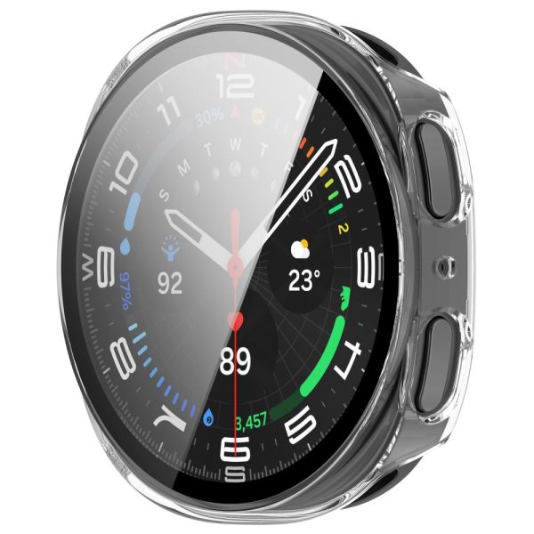 Θήκες με Τζάμι Προστασίας Samsung Galaxy Watch 8 / 9 (40mm) Tech-Protect Defense 2-Pack Matte Black & Clear - Image 5