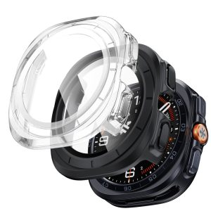Θήκες με Τζάμι Samsung Galaxy Watch Ultra2 47mm Tech-Protect Defense 2-Pack Matte Black Clear