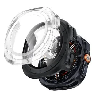 Θήκες με Τζάμι Samsung Galaxy Watch Ultra2 47mm Tech-Protect Defense 2-Pack Matte Black Clear