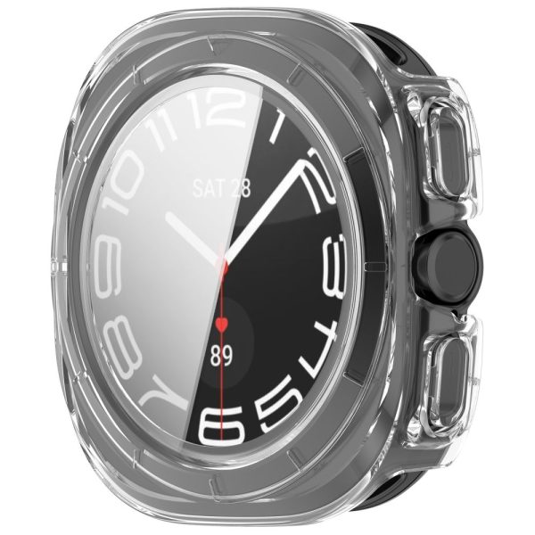 Θήκες με Τζάμι Προστασίας Samsung Galaxy Watch Ultra2 2026 (47mm) Tech-Protect Defense 2-Pack Matte Black & Clear - Image 5