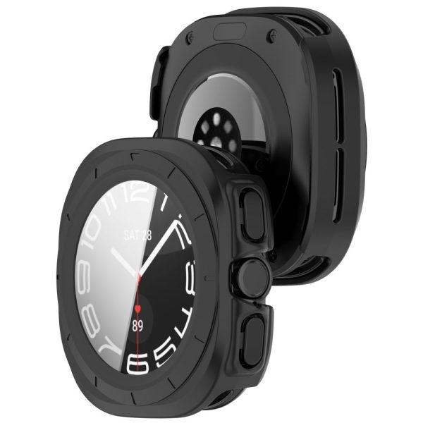 Θήκες με Τζάμι Προστασίας Samsung Galaxy Watch Ultra2 2026 (47mm) Tech-Protect Defense 2-Pack Matte Black & Clear - Image 8