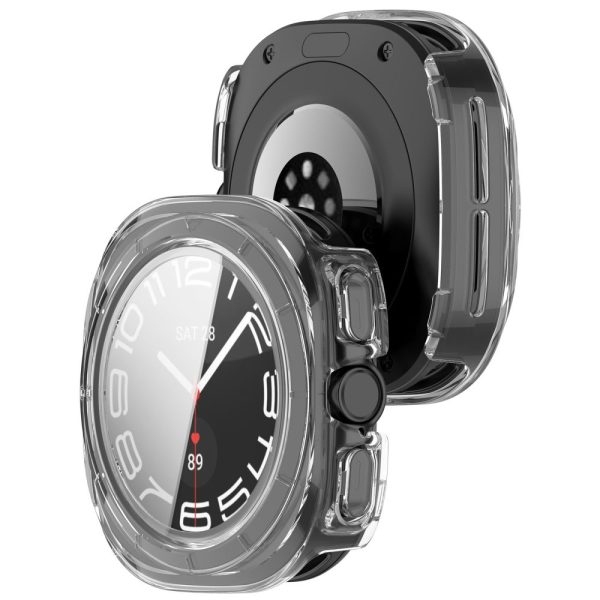 Θήκες με Τζάμι Προστασίας Samsung Galaxy Watch Ultra2 2026 (47mm) Tech-Protect Defense 2-Pack Matte Black & Clear - Image 9