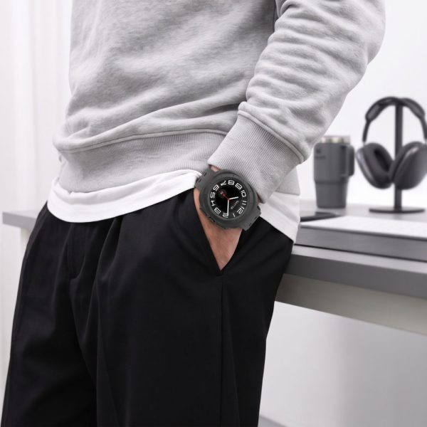 Θήκες με Τζάμι Προστασίας Samsung Galaxy Watch Ultra2 2026 (47mm) Tech-Protect Defense 2-Pack Matte Black & Clear - Image 10